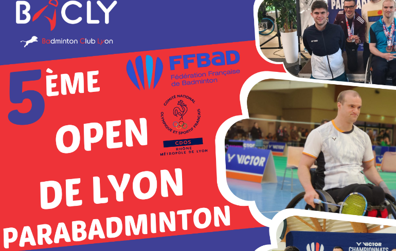 "Photo 5ème édition internationale de l'Open de para-badminton de Lyon"