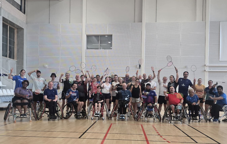 "Photo Stage de para-badminton "