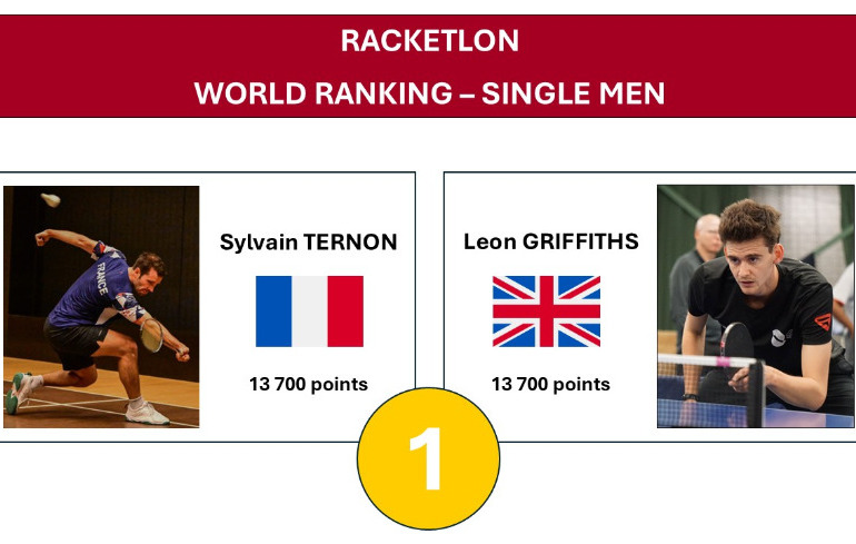 "Photo TERNON et GRIFFITHS (GBR) à égalité pour la place de n° 1 mondial"
