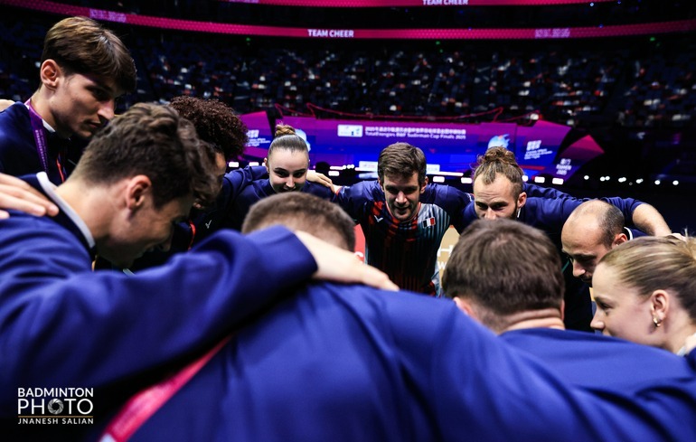"Photo Sudirman Cup : Les Bleus s’imposent face à l’Australie"