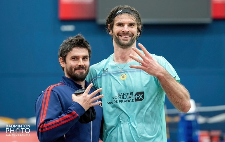 "Photo Championnats du Monde Para-Badminton : Lucas MAZUR, un quatrième sacre"