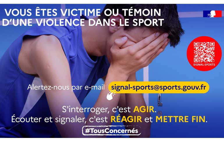 "Photo Lancement de la campagne Signal-Sports pour les victimes de violences dans le milieu sportif"