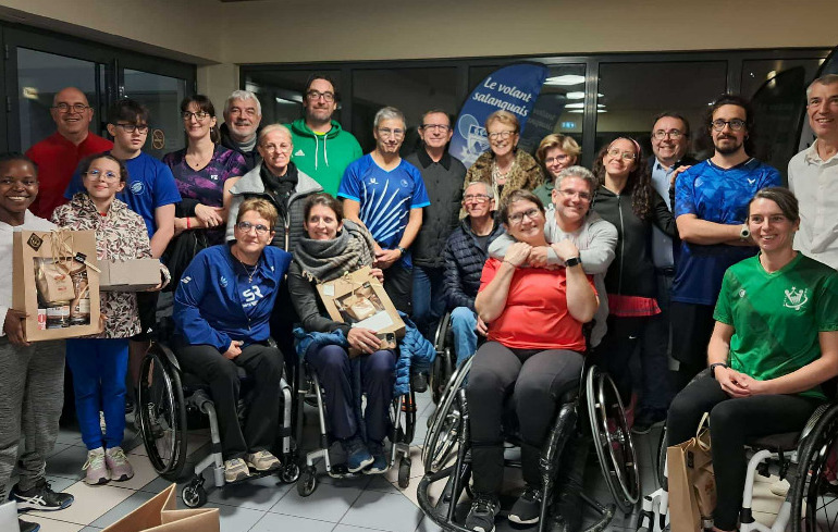 "Photo 2ème étape du circuit national para-bad à Toreilles "