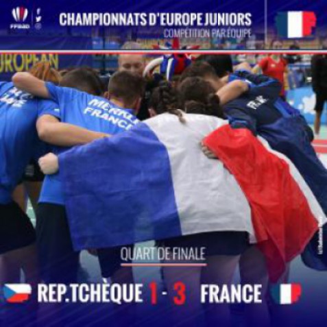 "Photo Euro juniors : les Bleuets assurent une médaille"