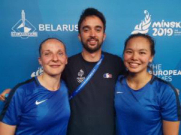 "Photo Jeux Européens : Anne Tran et Émilie Lefel s’assurent d’une médaille"