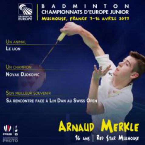 "Photo #EJC17 - Arnaud Merkle "je suis un peu stressé car je joue chez moi à Mulhouse""