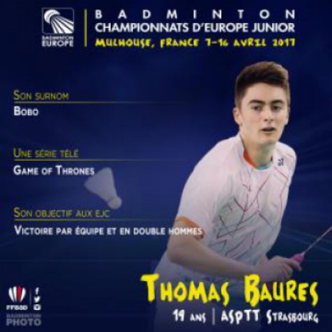 "Photo #EJC17 - Thomas Baures "Mon surnom ? Bobo !""