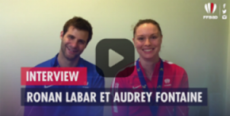 "Photo Vidéo : Audrey Fontaine et Ronan Labar reviennent sur leur médaille"