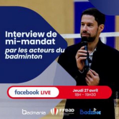 "Photo Interview de mi-mandat par les acteurs du badminton"