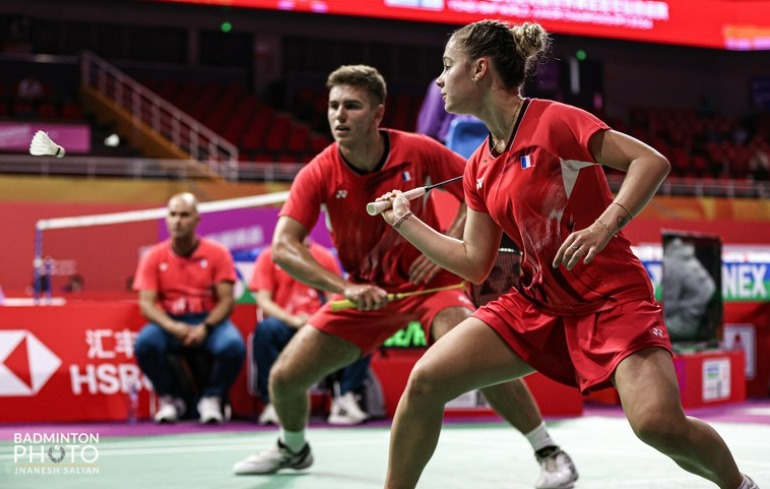 "Photo Mondiaux juniors : le mixte LALOT TRESCARTE/JACOB s'arrête en quarts"