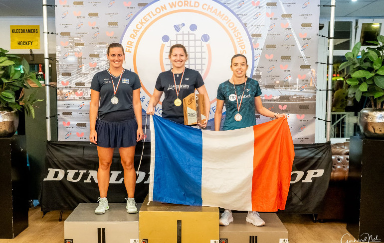 "Photo Myriam ENMER championne du monde de Racketlon !"
