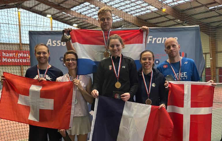 "Photo Les Français brillent à l'Open international de racketlon "