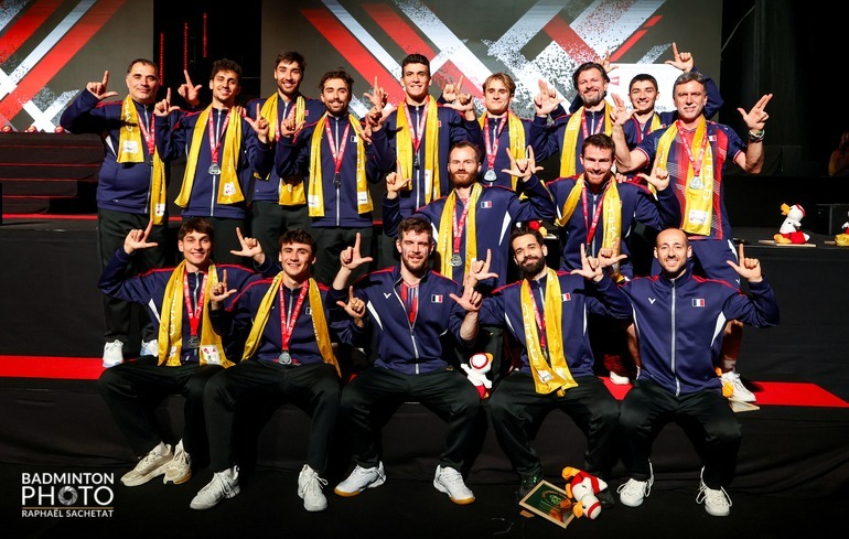 "Photo Thomas Cup : Les Bleus vice-Champions du Monde"