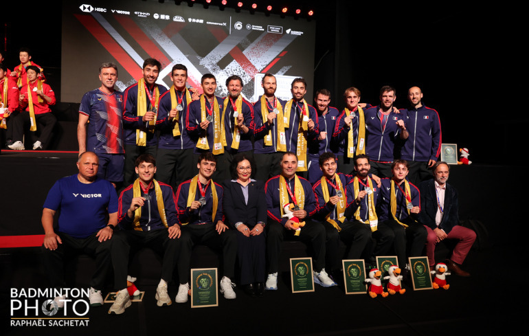 "Photo Thomas Cup : Les Bleus vice-Champions du Monde"
