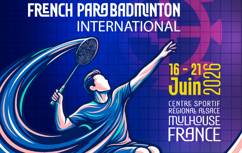 "Photo J-30 avant  l’Open International de Para-Badminton à Mulhouse"