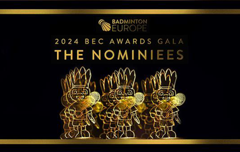 "Photo La liste des nominés aux Trophées Badminton Europe 2024 est connue !"
